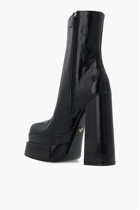 versus versace mens ankle boots brown with red lining|versace clothing for women.